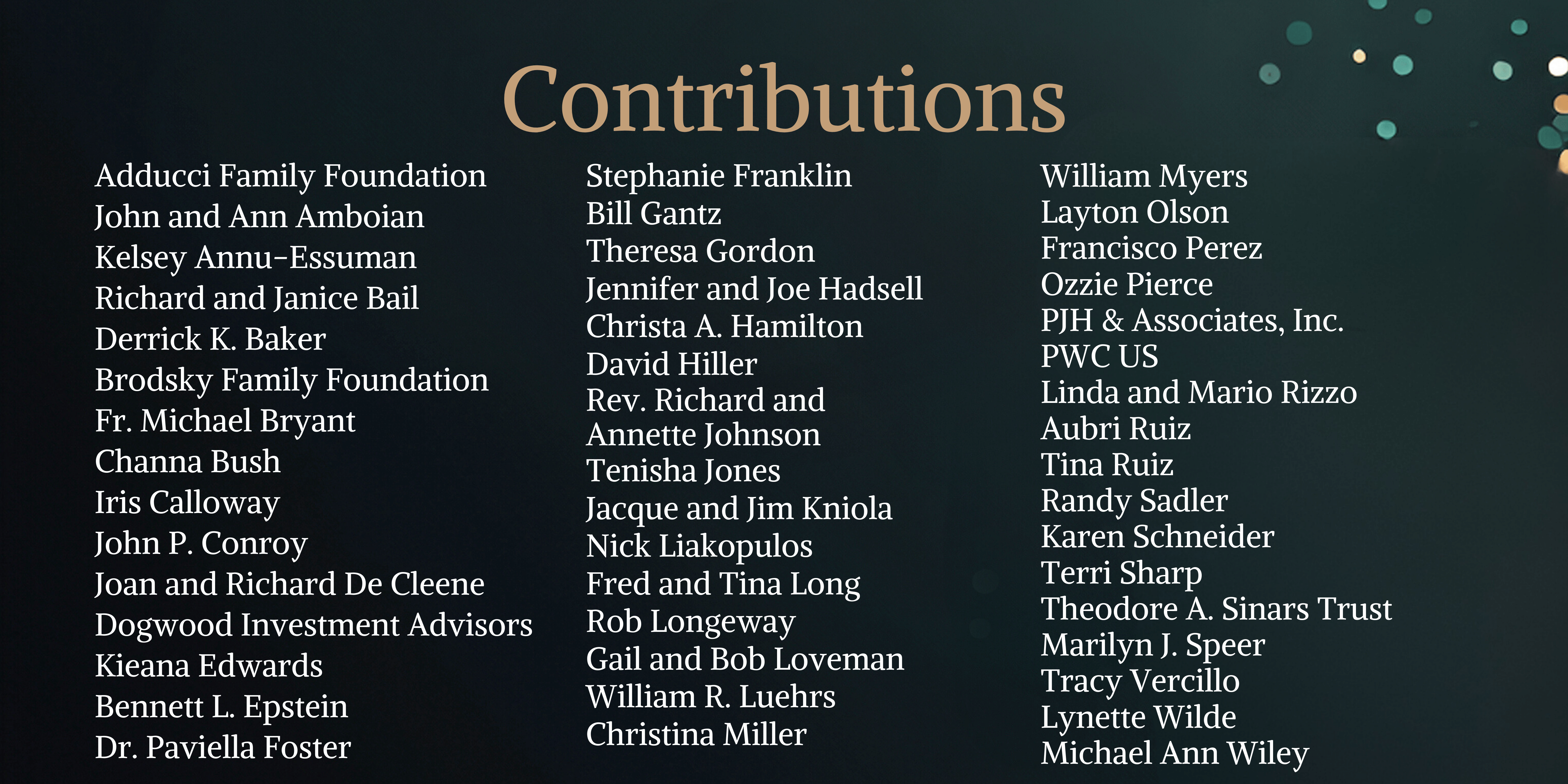 Contributions-2
